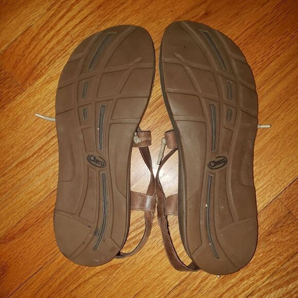 Chaco Brown Leather Gladiator Sandals - Picture 5 of 6
